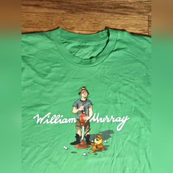 William Murray Bill Golf t-shirt Carl Spackler cleaning ball gopher caddyshack - Picture 5 of 5